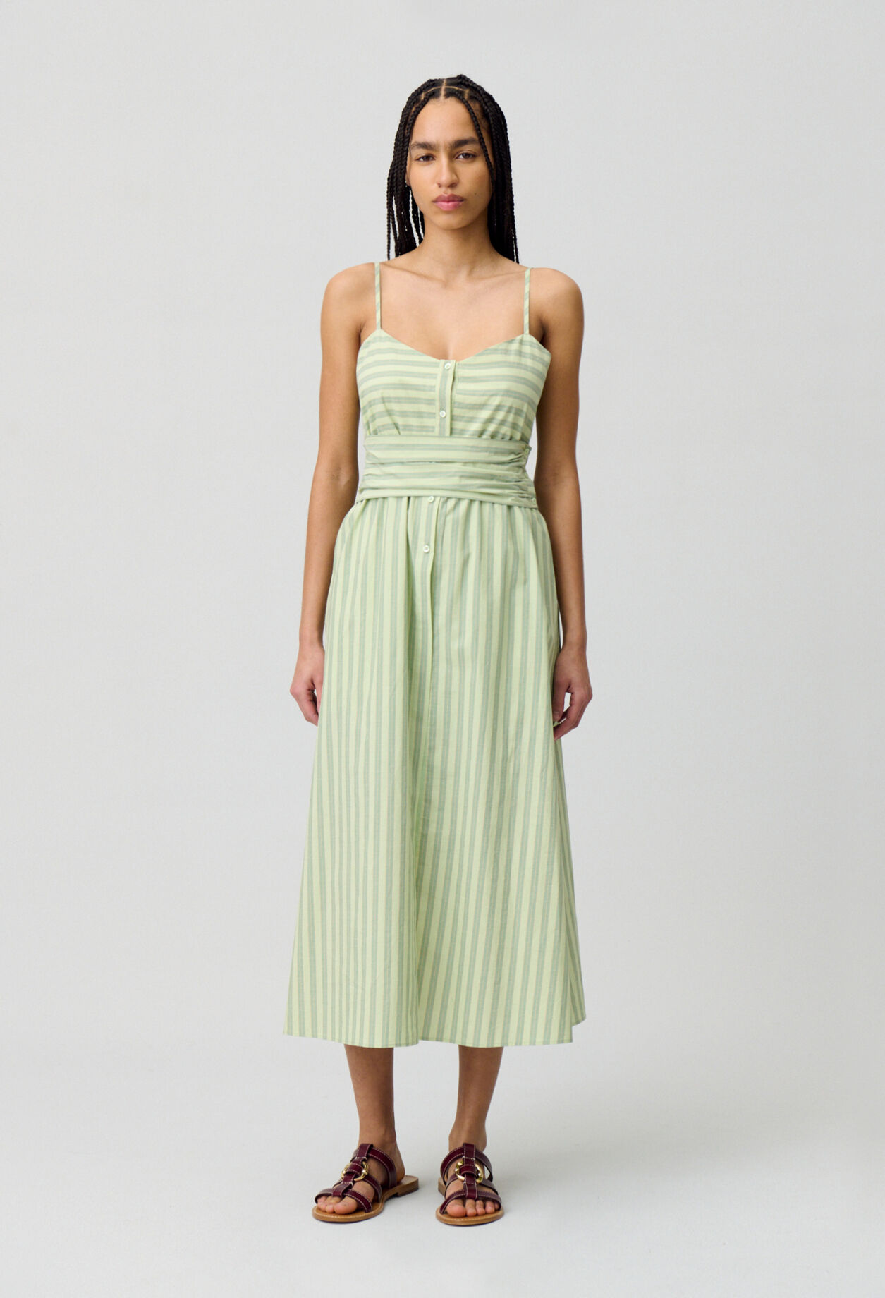 Vestido largo con tirantes