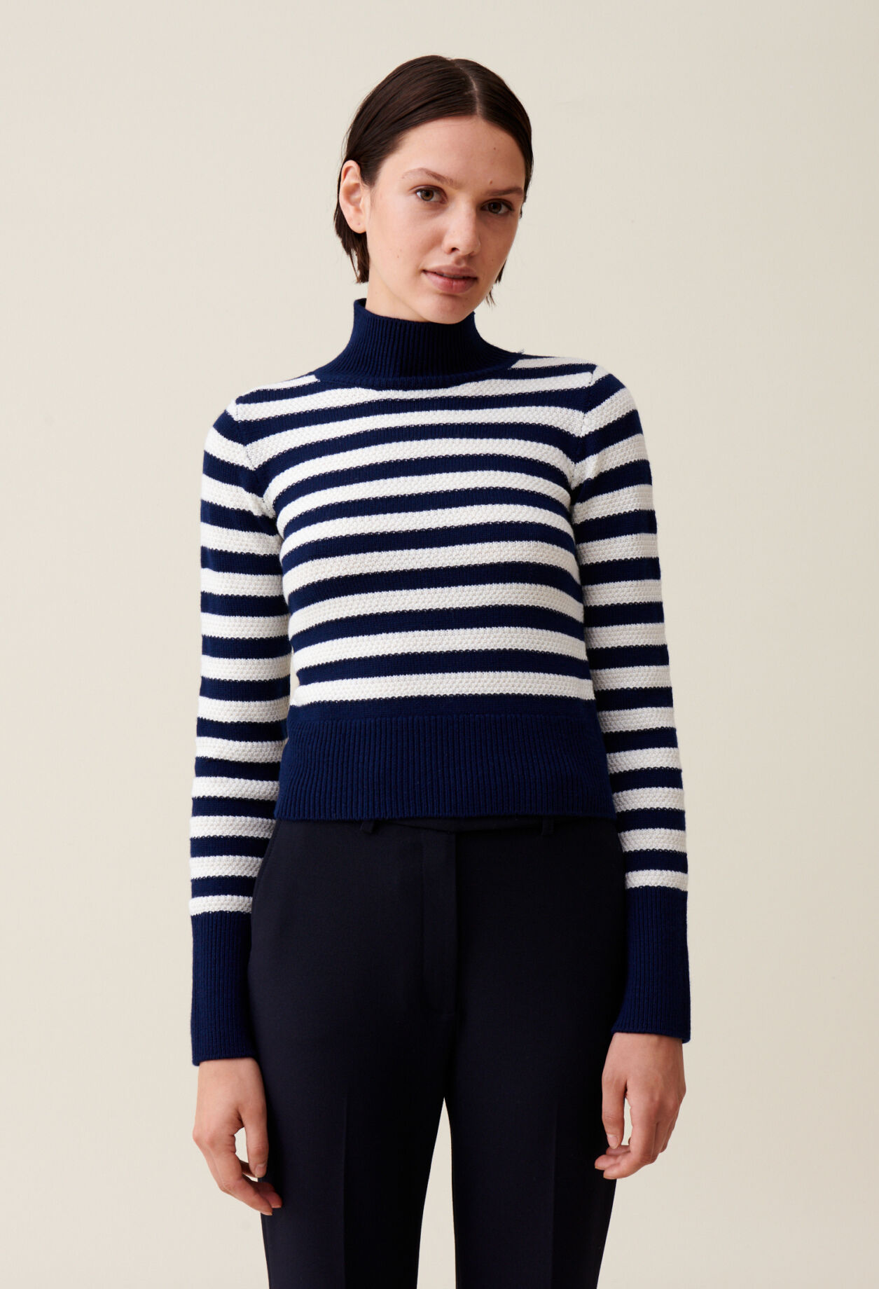 Jersey marinero cuello alto