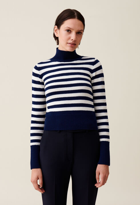 Jersey marinero cuello alto