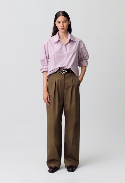 Camisa de popelina a cuadros