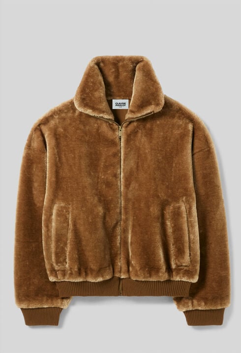 Chaqueta de piel sintética