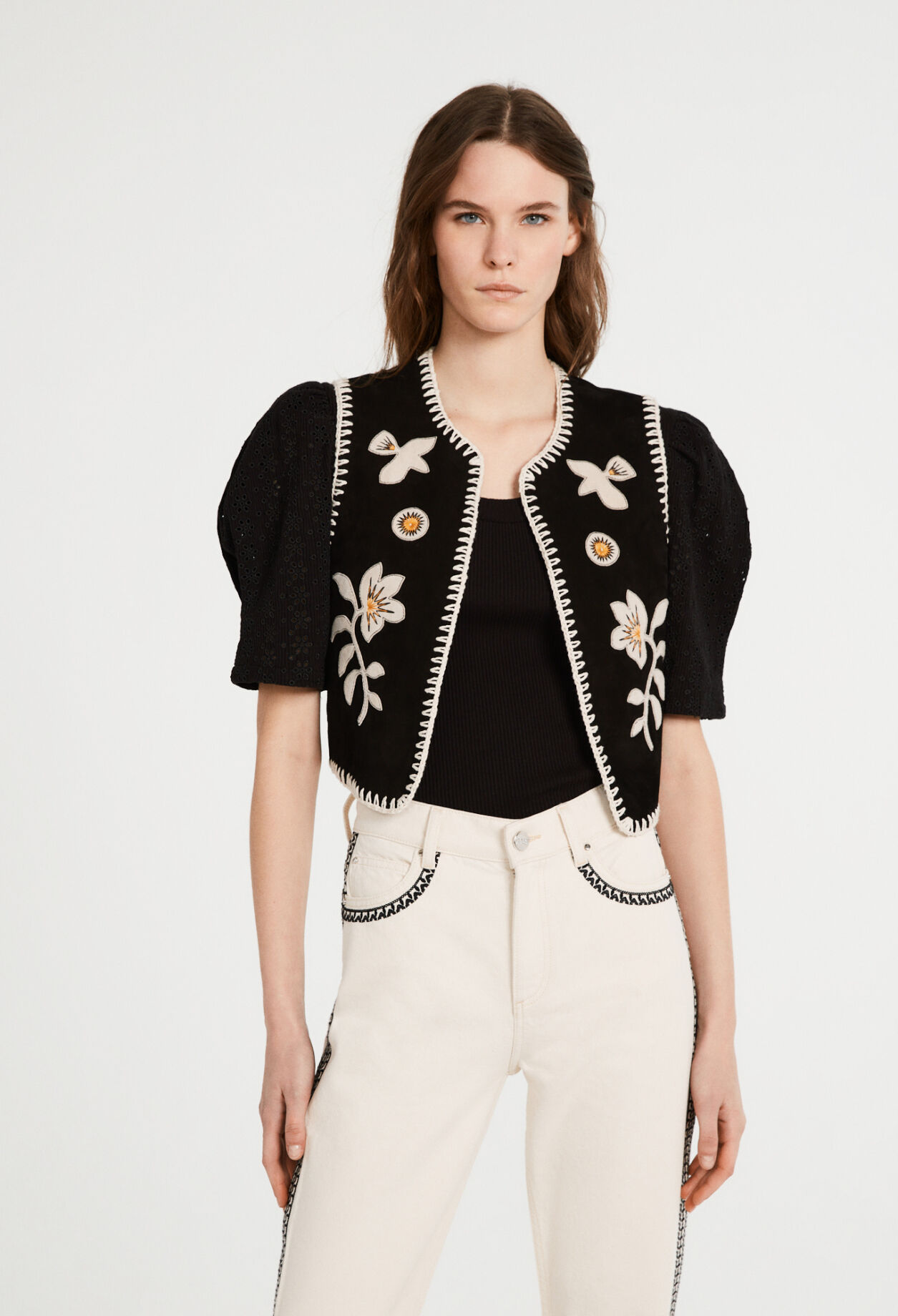 Chaqueta de piel de cabra