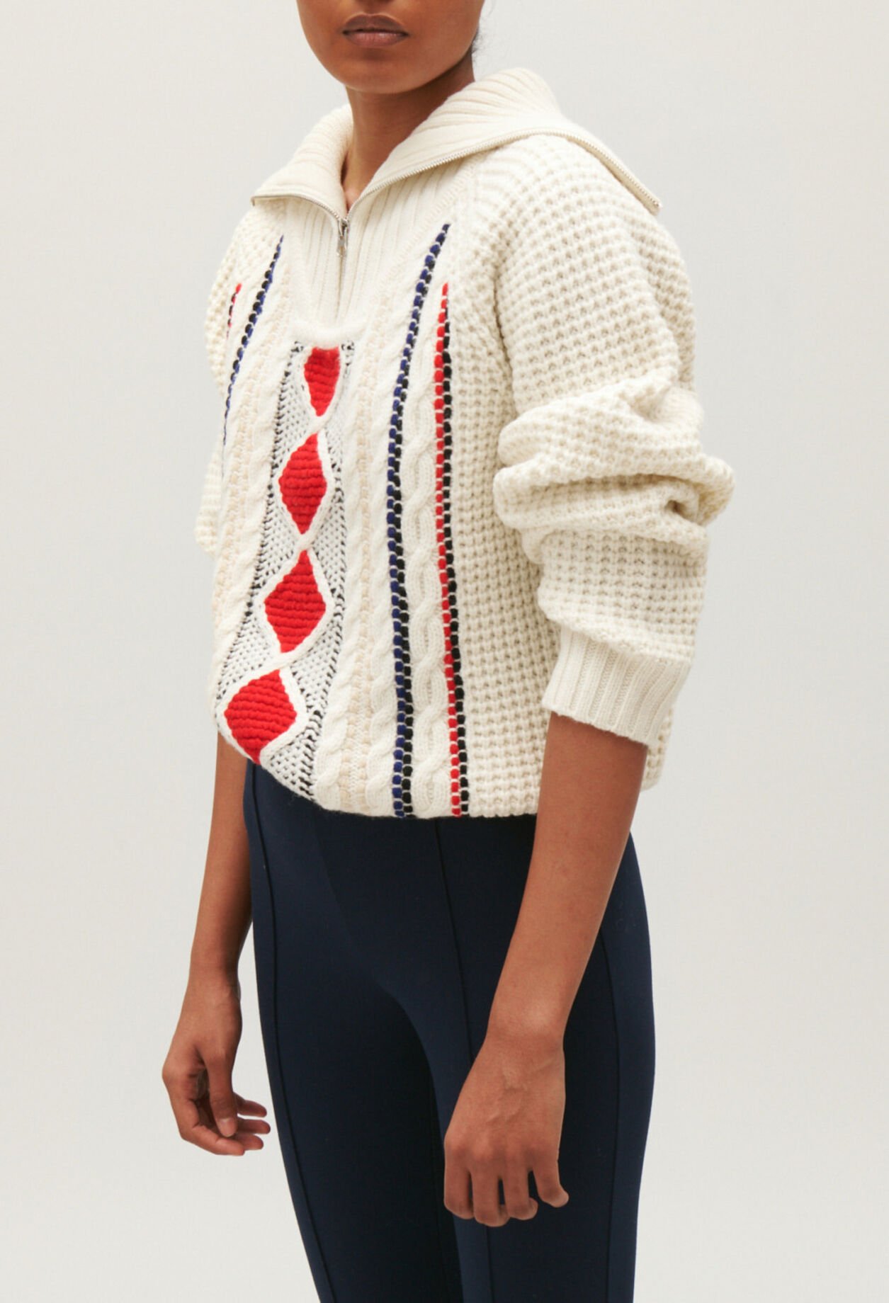 Jersey de camionero de punto bicolor