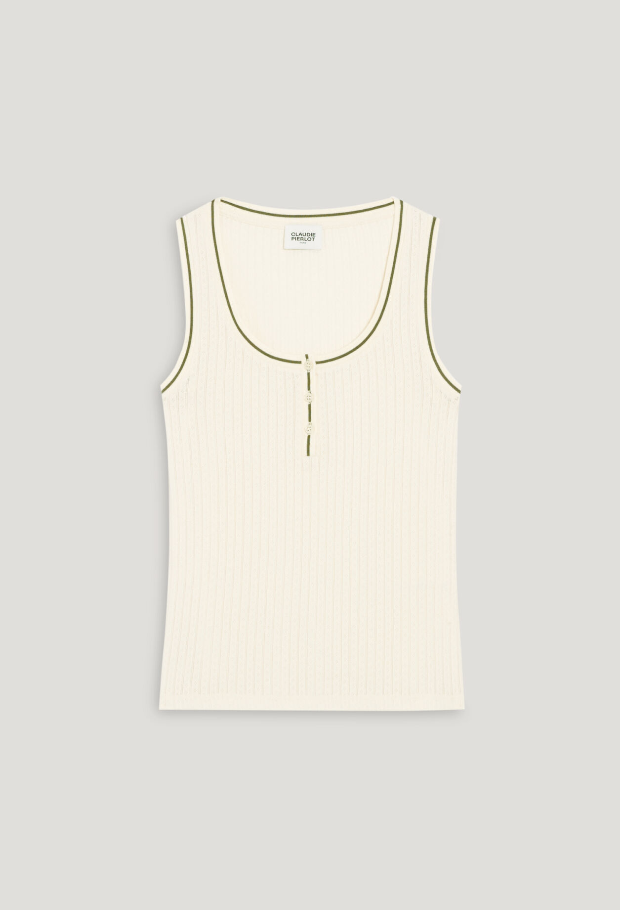 Camiseta canalé vainilla