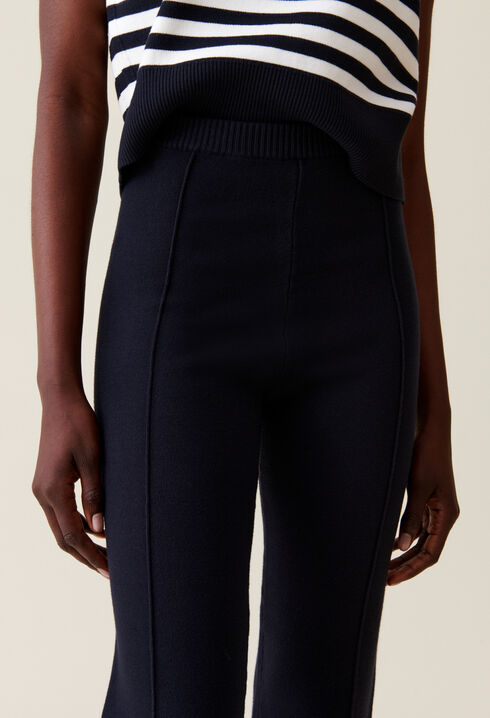 Pantalón tejido azul marino