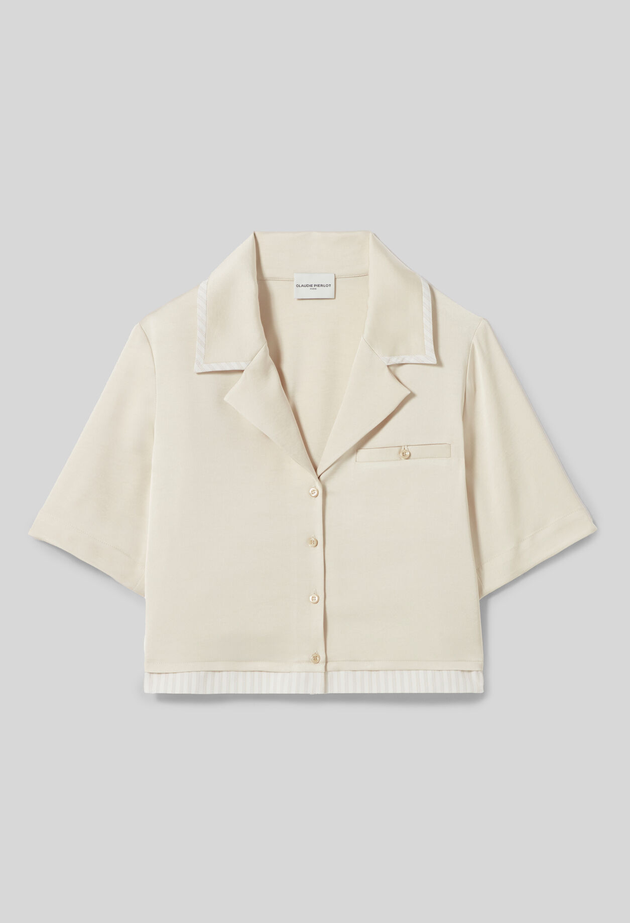 Camisa satinada