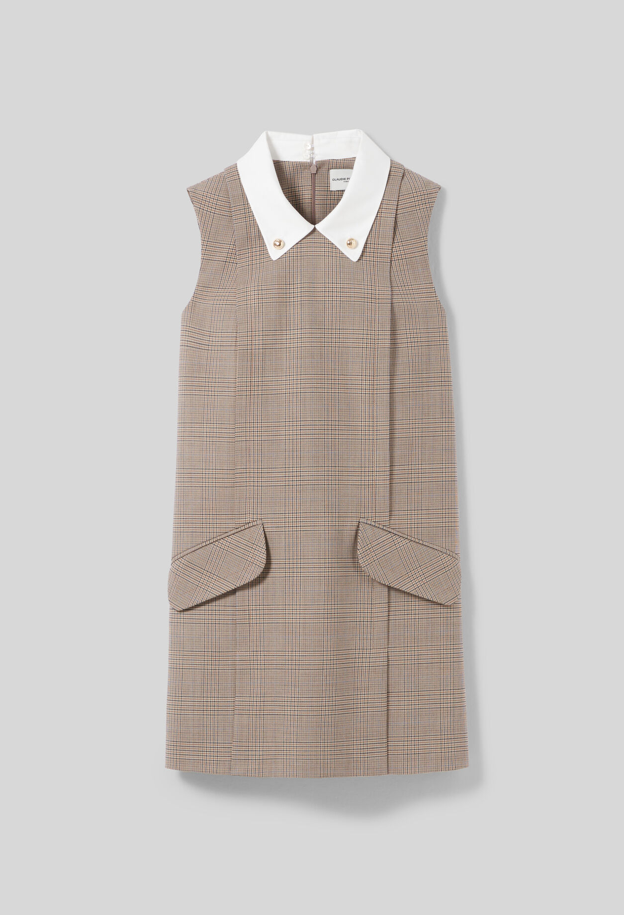 Vestido corto de cuadros