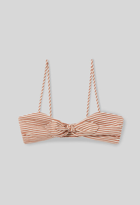 Top bandeau a rayas