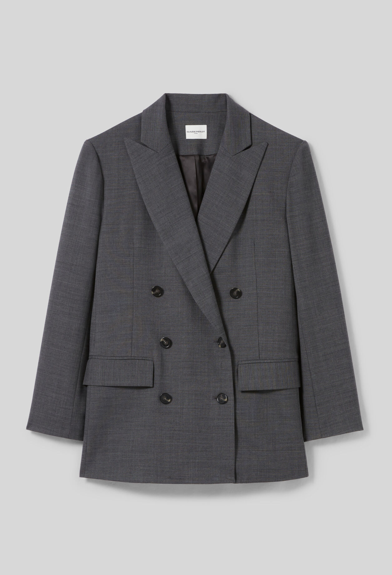 Chaqueta cruzada de traje