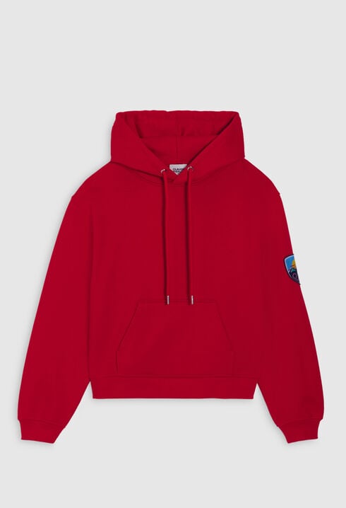 Sudadera corta con capucha