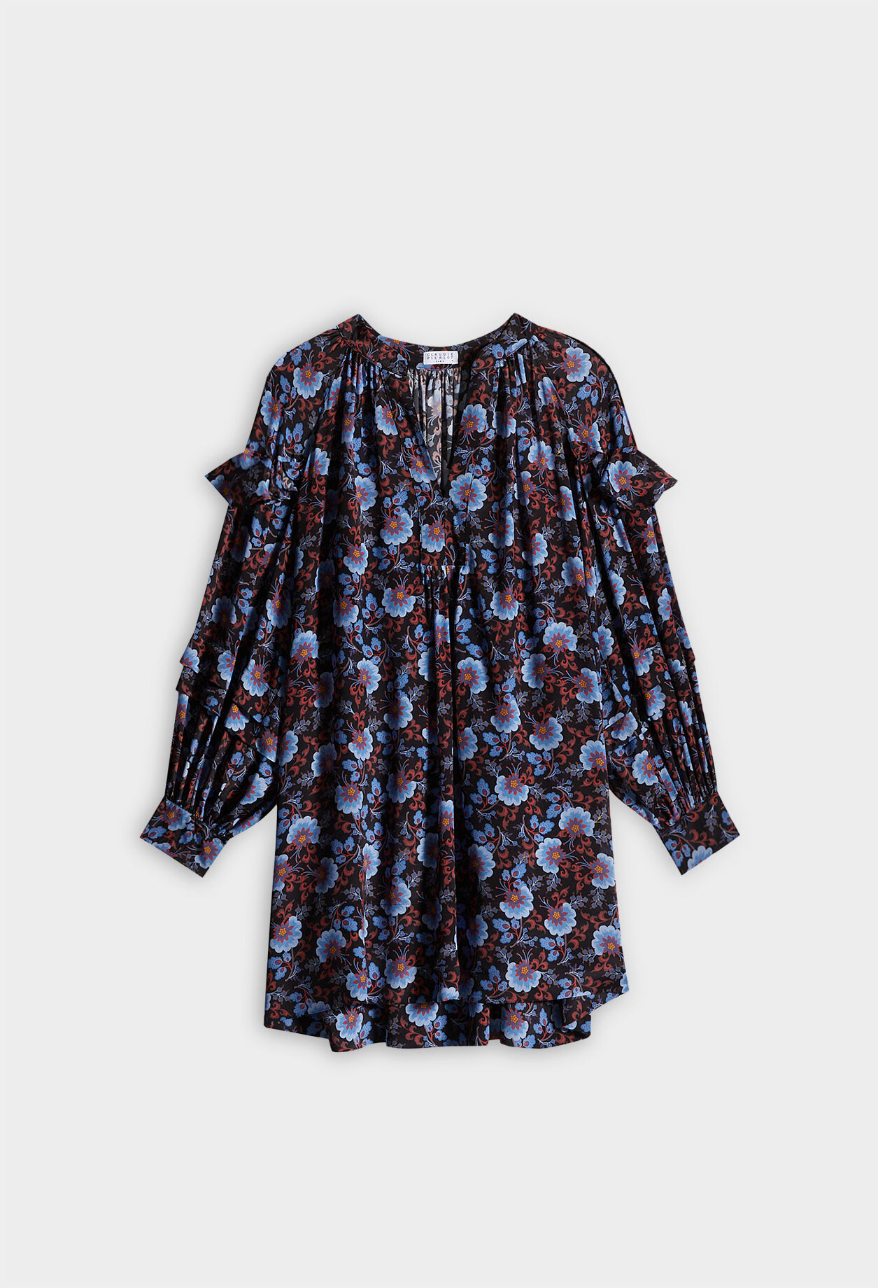 Vestido estampado de túnica