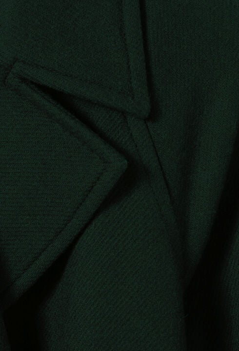 Abrigo largo estilo trench verde