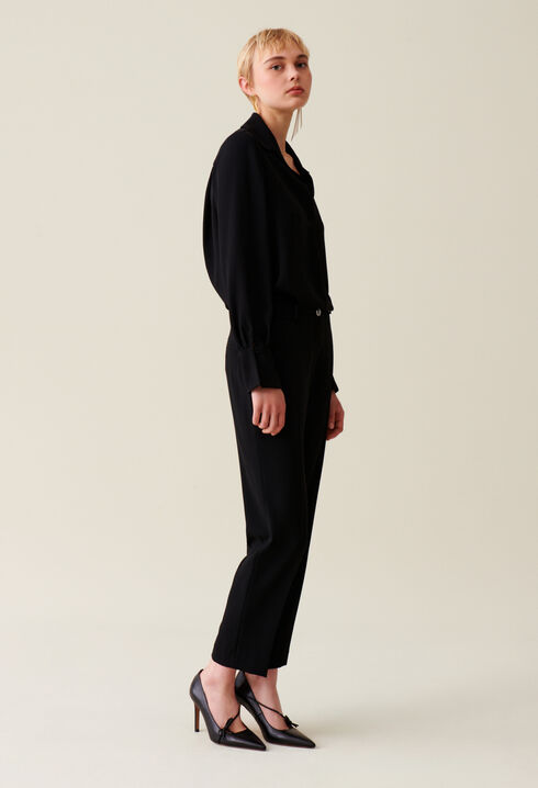 Blusa fluida negra 