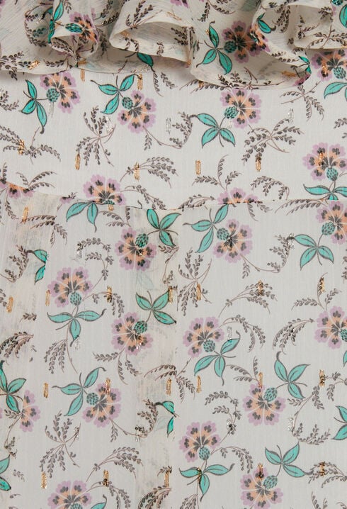 Vestido asimétrico con volantes