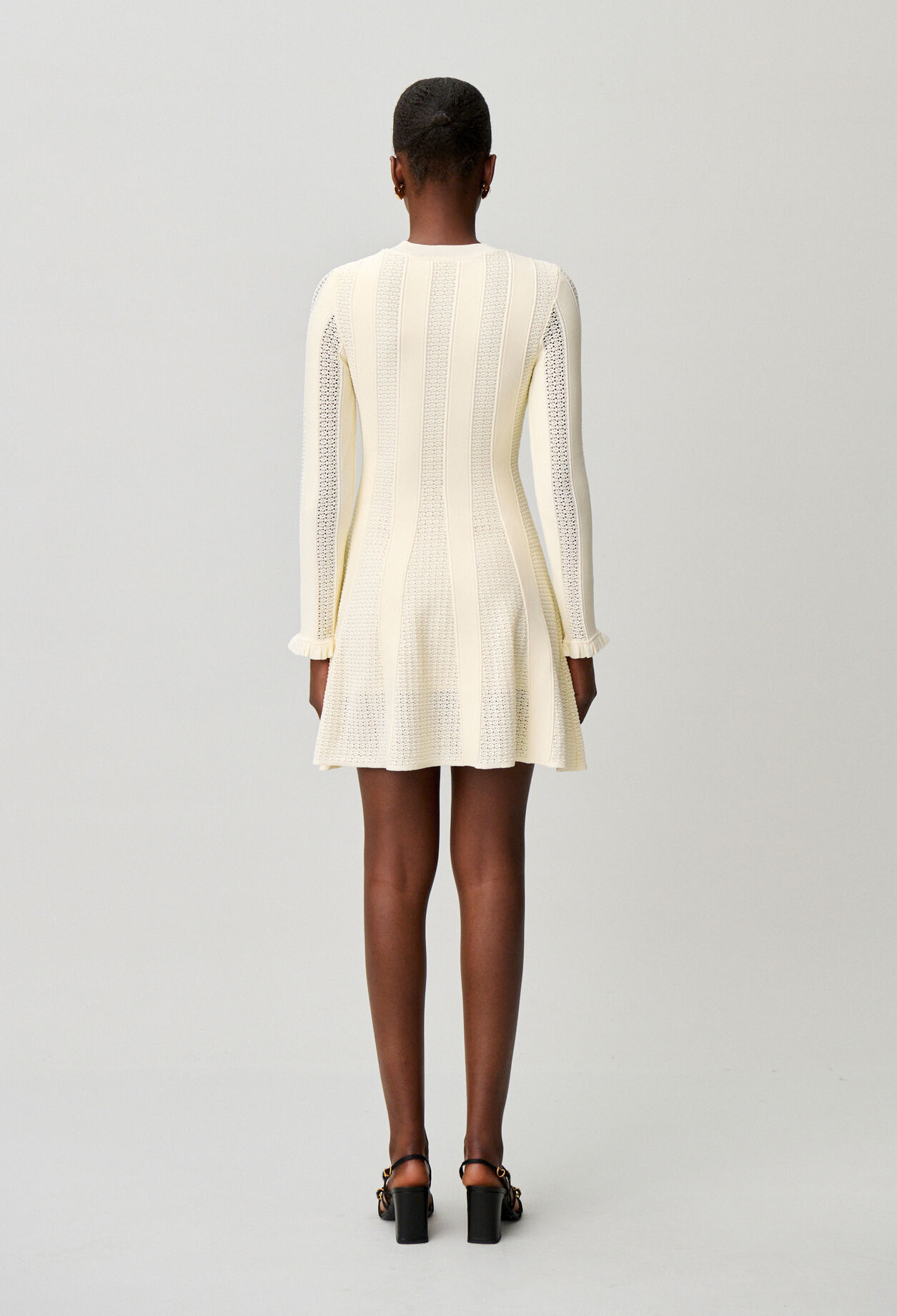 Vestido corto de punto skater