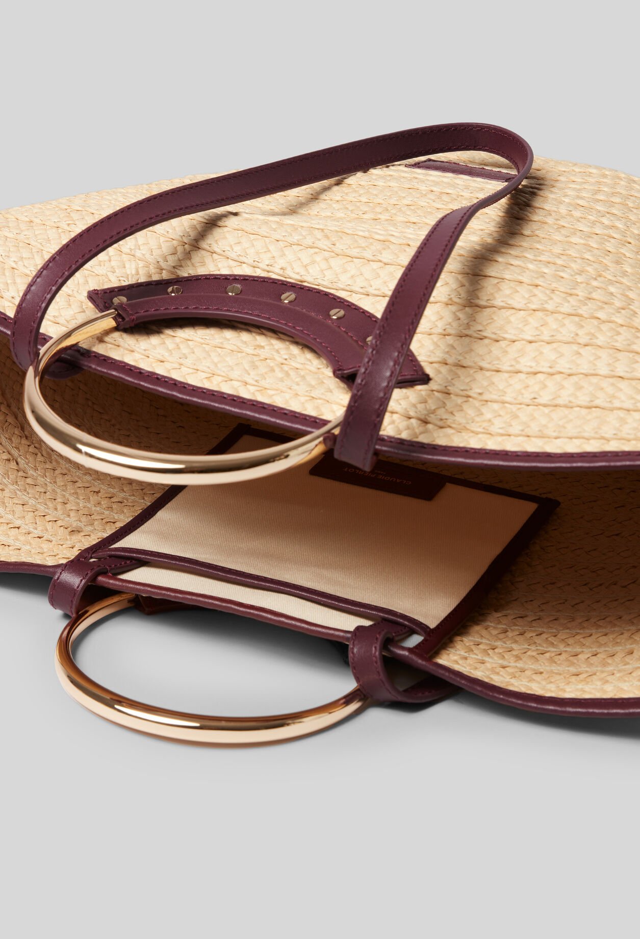 Bolso de rafia con asas trenzadas