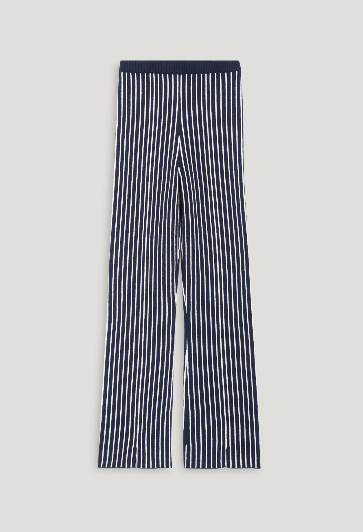 Pantalón de punto a rayas