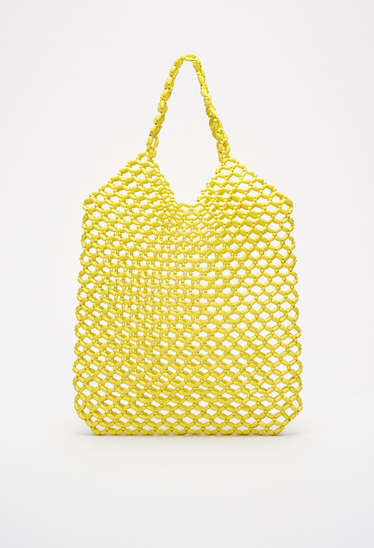 Bolso de perla de madera