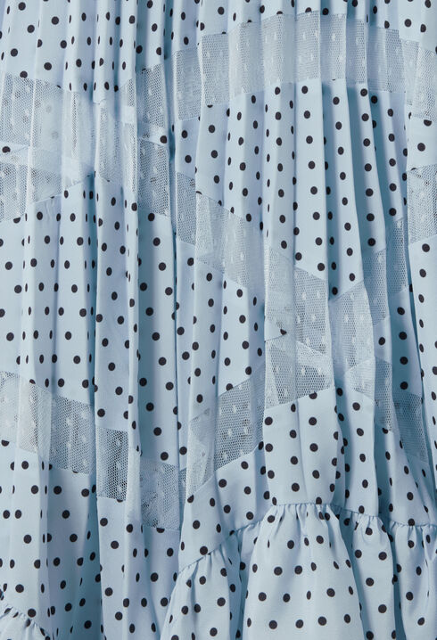 Falda midi de encaje