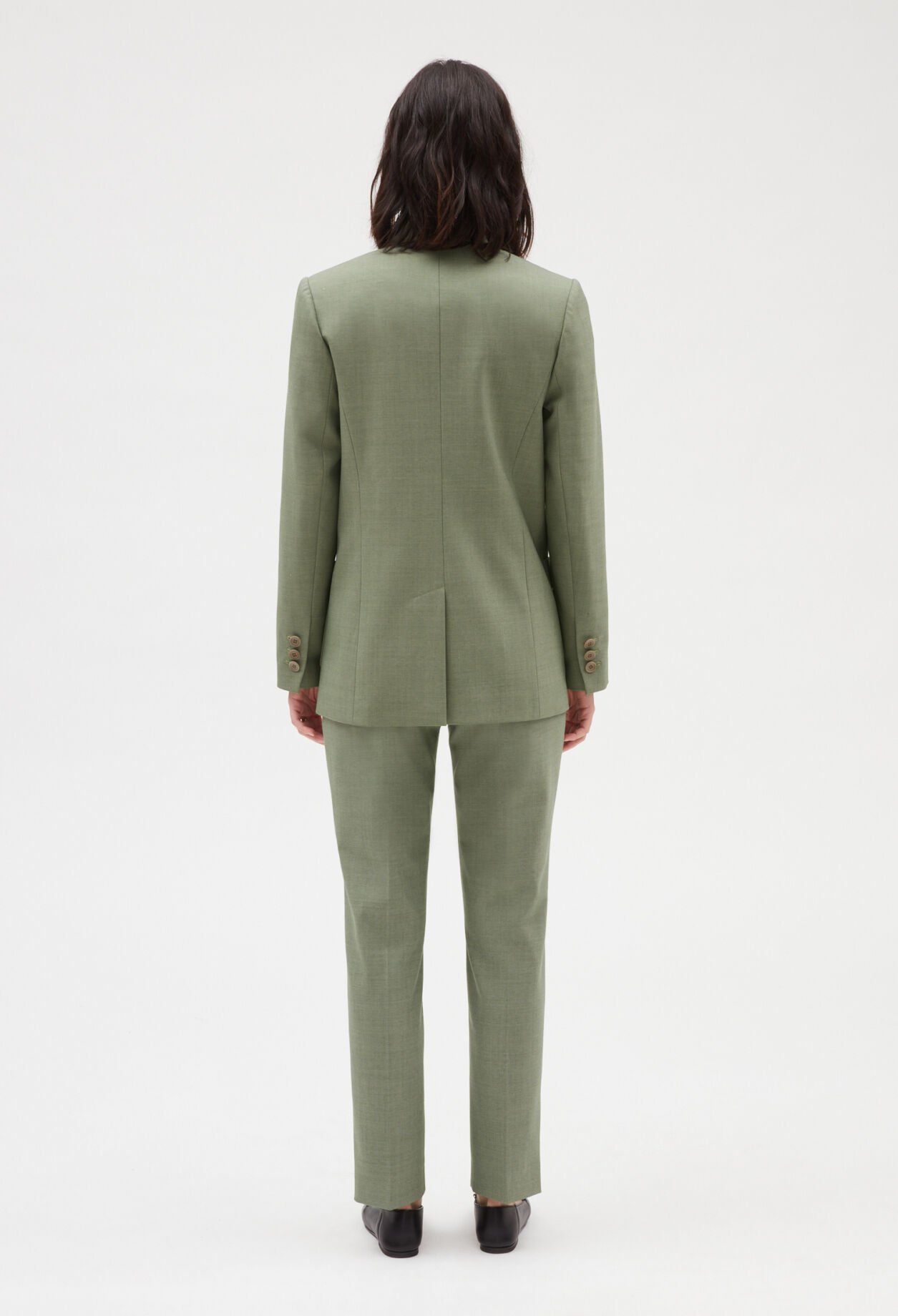 Chaqueta de traje en caqui