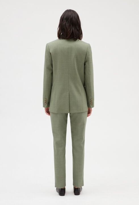 Chaqueta de traje en caqui