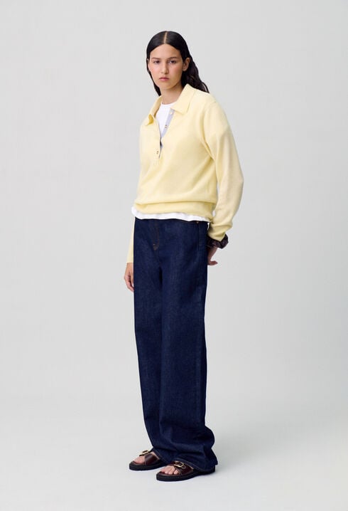 Vaquero de denim índigo recto