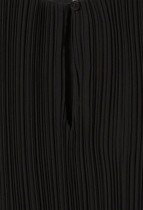 Vestido corto plisado manga larga