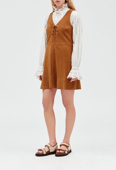 Vestido de ante