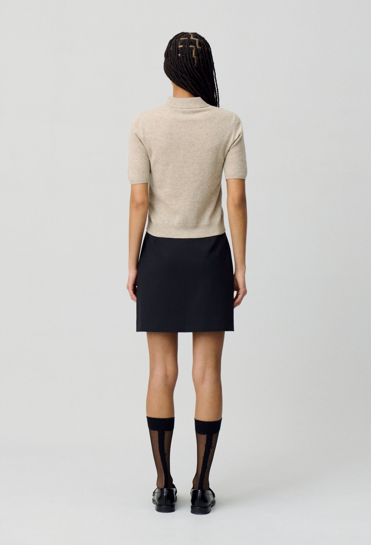 Jersey de lana cuello alto