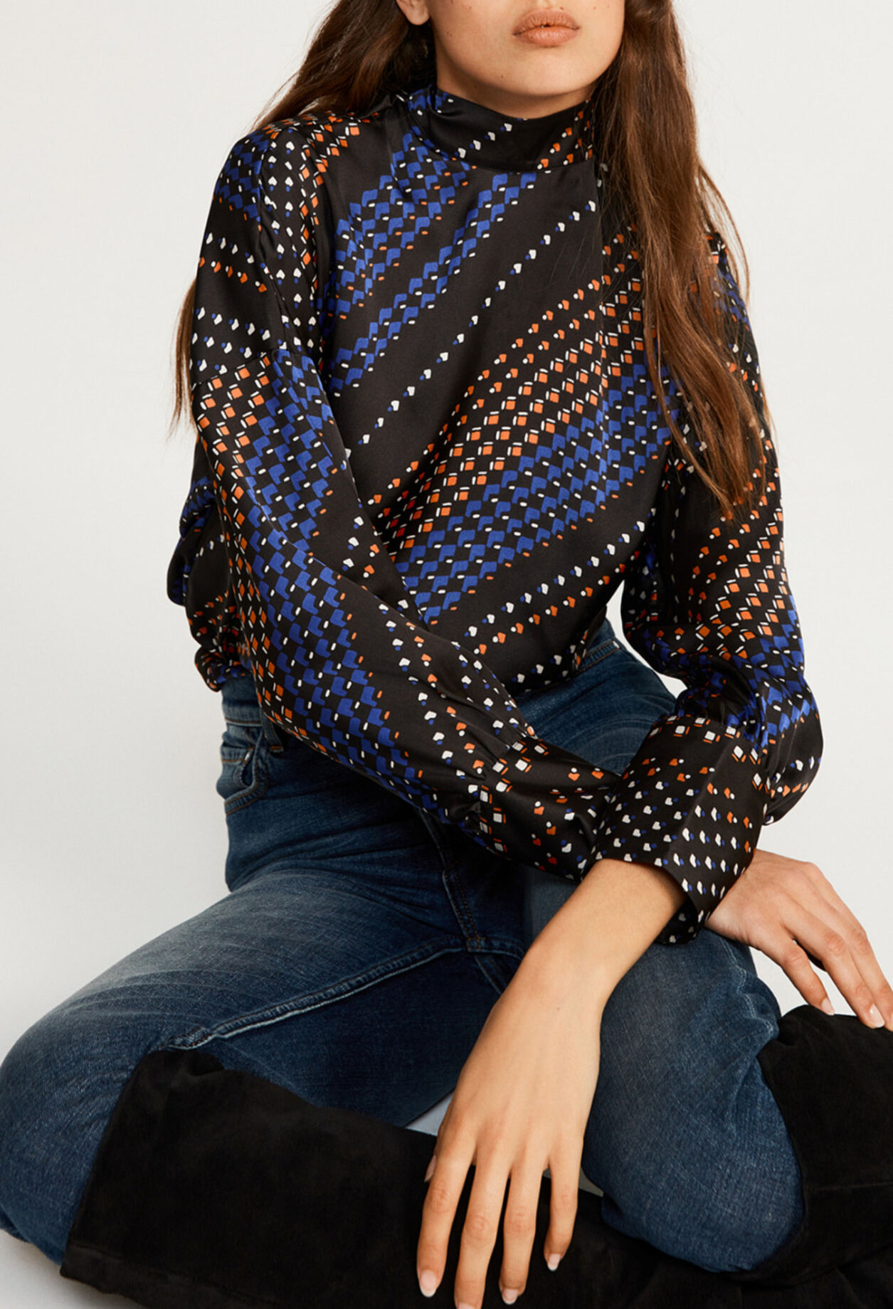 Blusa con motivos