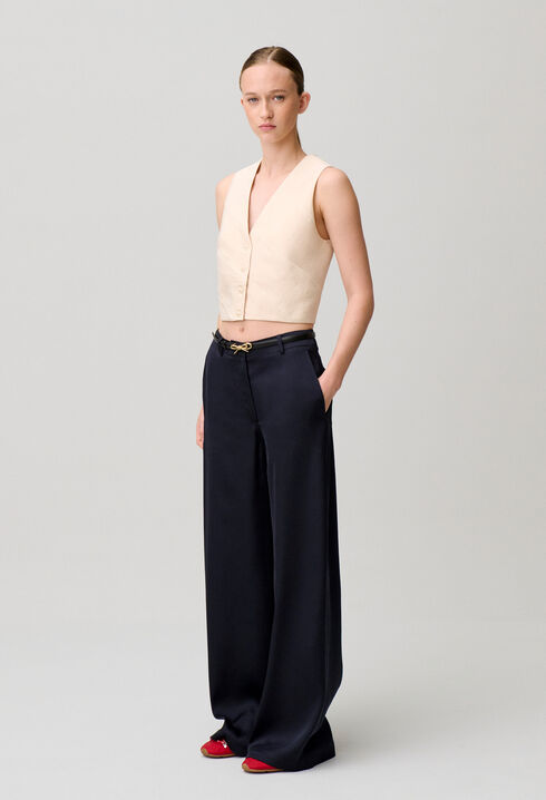 Pantal&oacute;n recto satinado