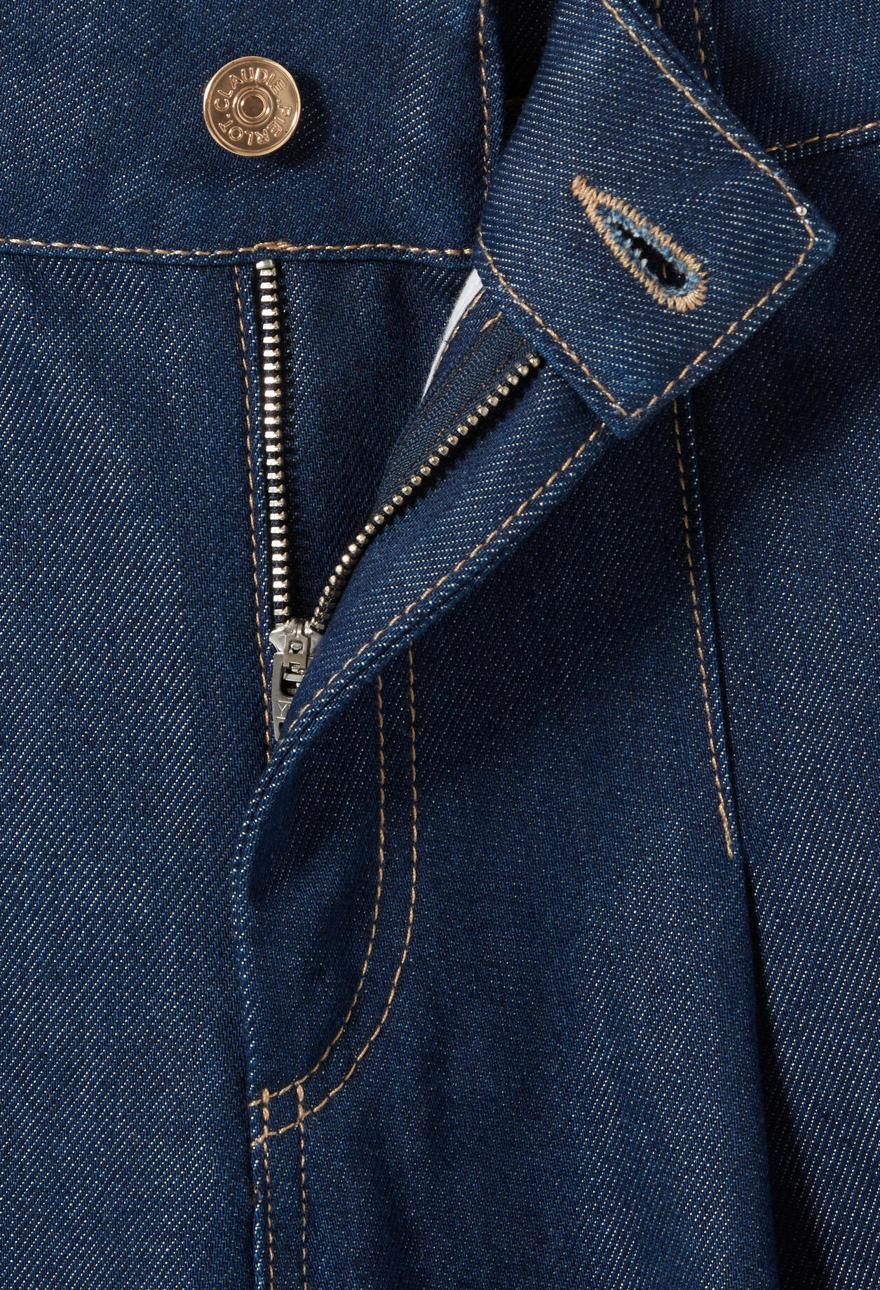 Vaquero de denim índigo recto