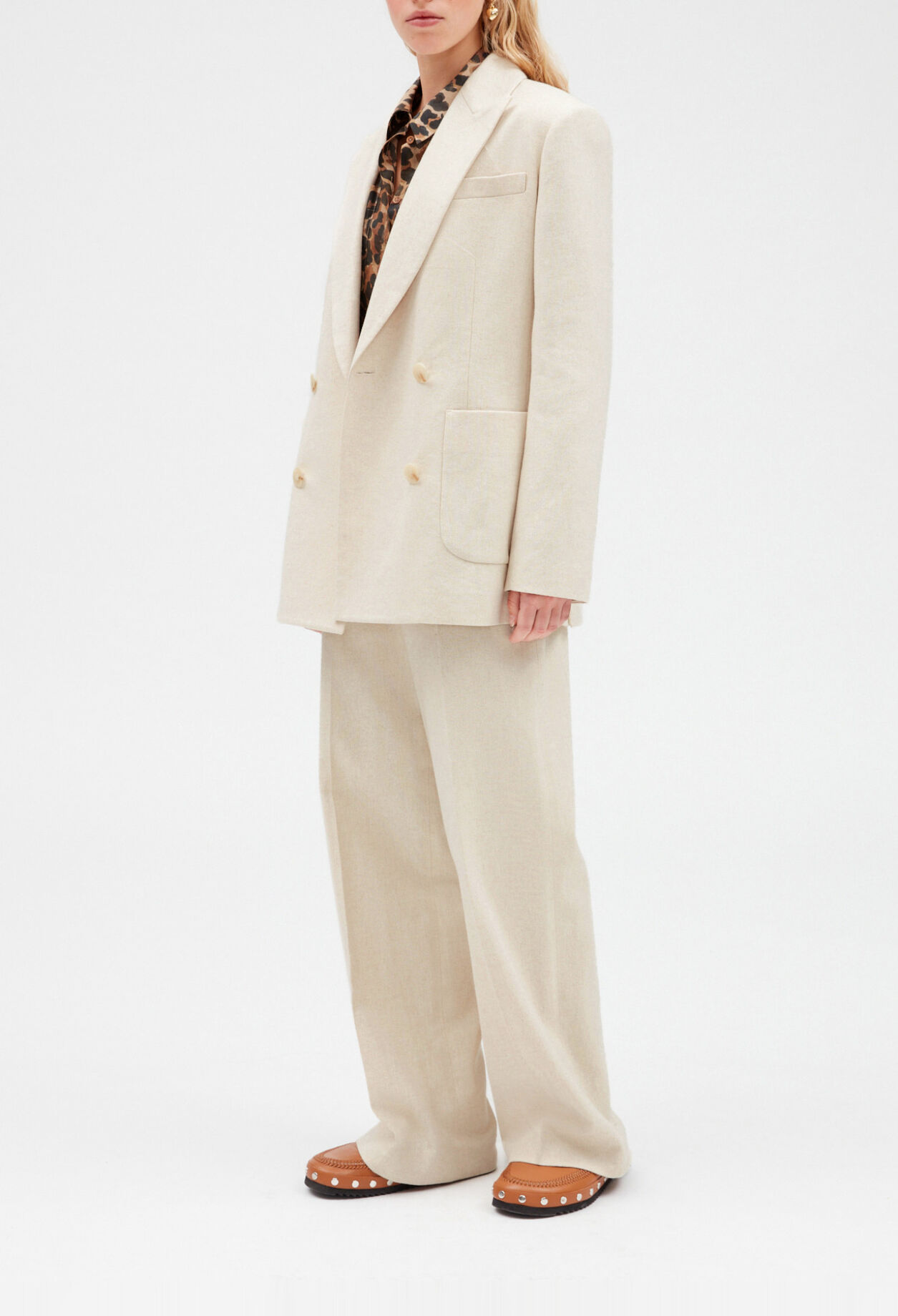 Chaqueta de sastre beige