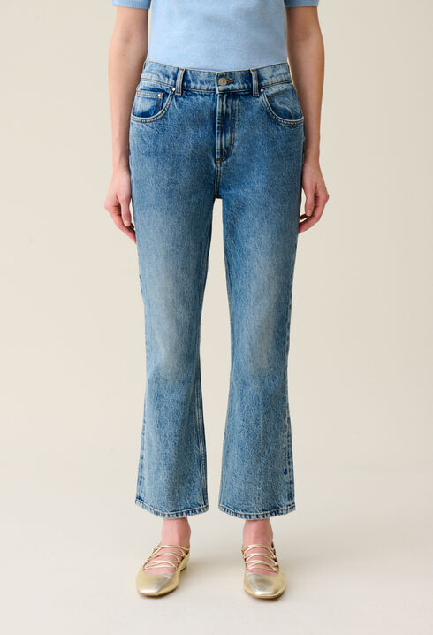 Vaqueros Louis flare denim claro