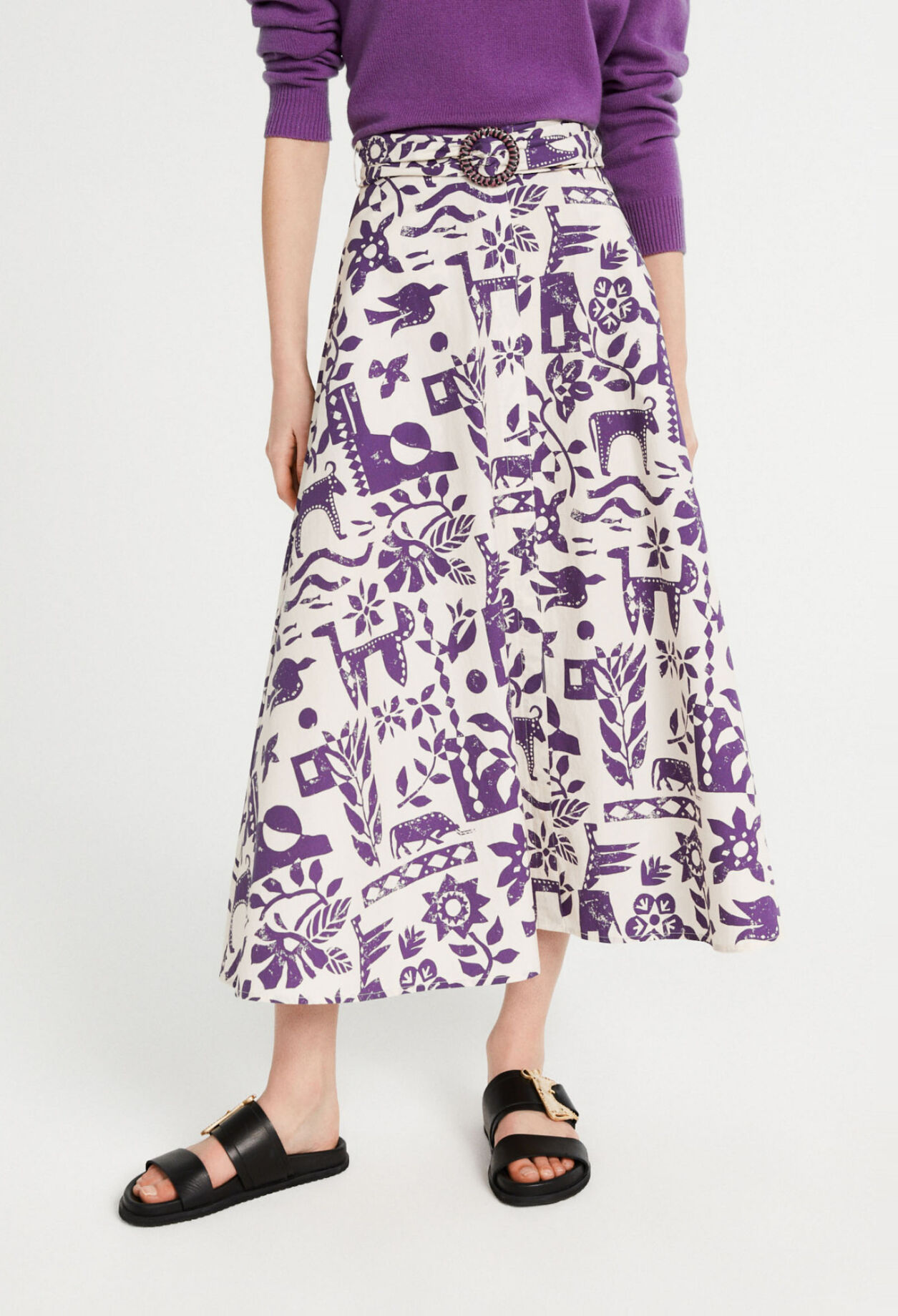 Falda estampada