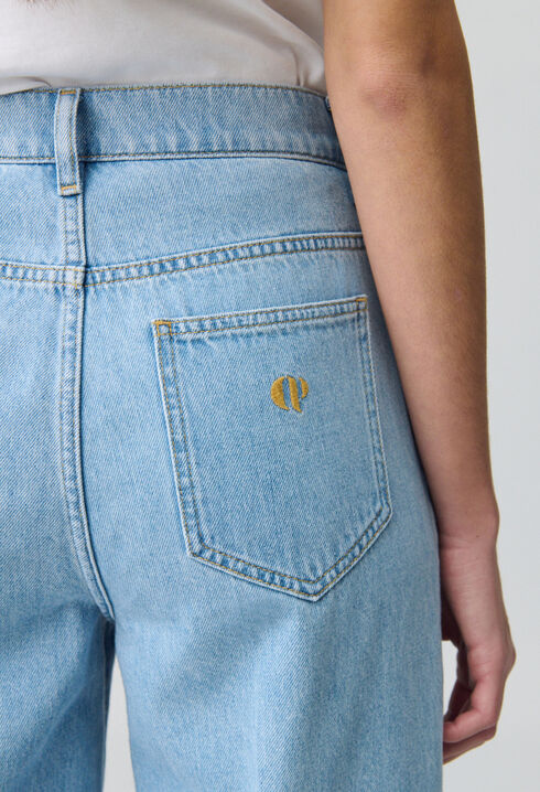 Vaqueros anchos de denim