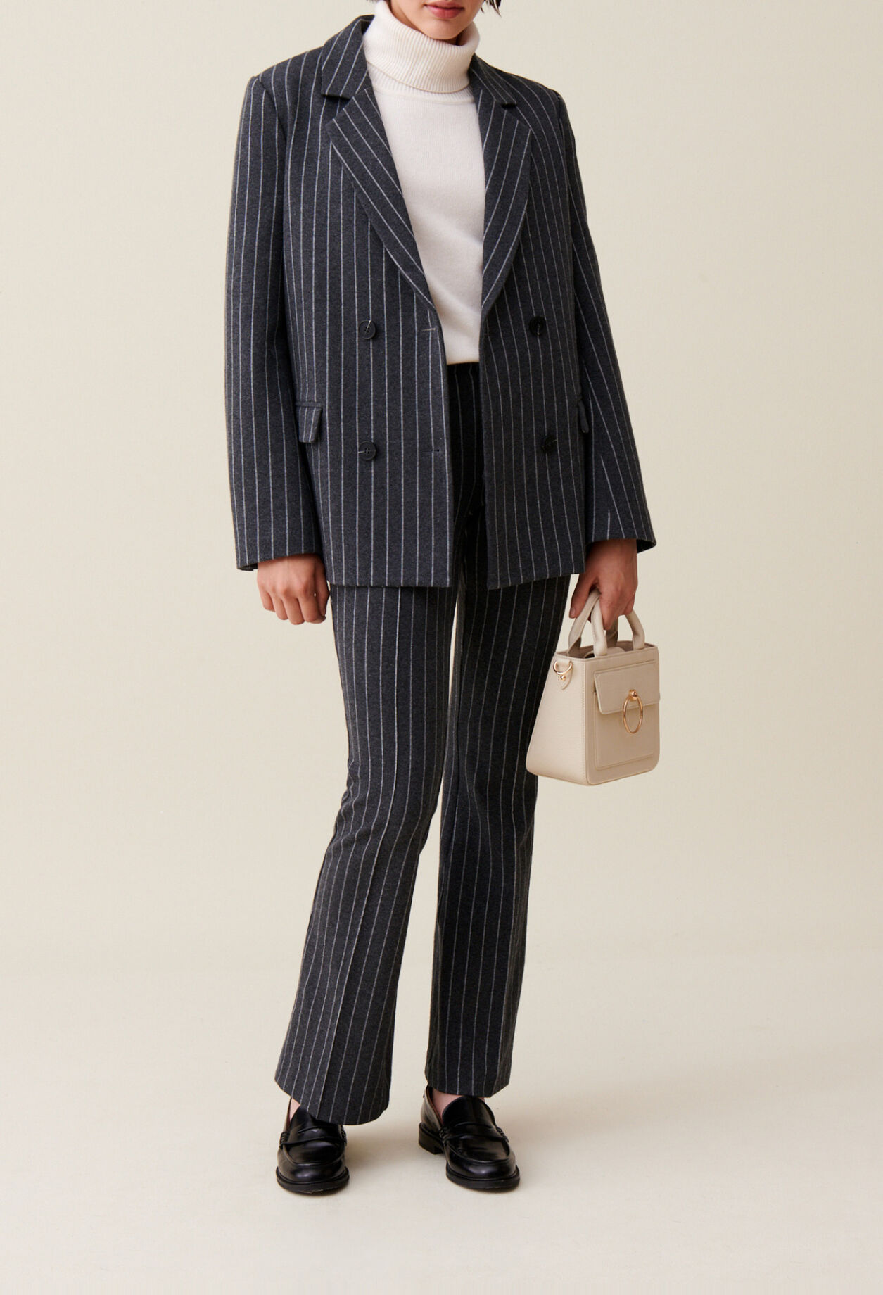 Blazer oversized a rayas