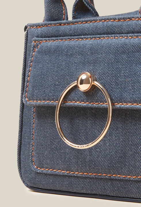 Mini bolso Anouck vaquero cadena