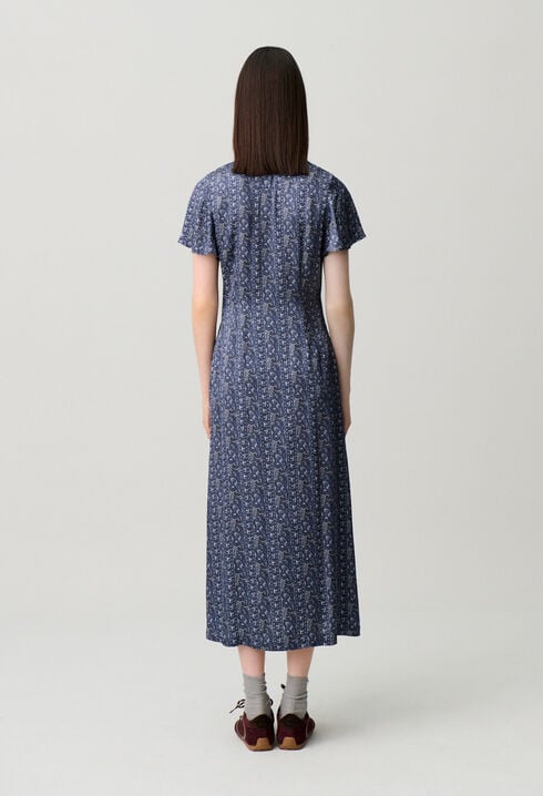 Vestido fluido estampado