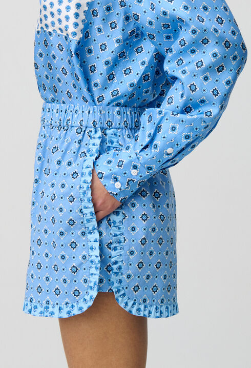 Short fluido estampado
