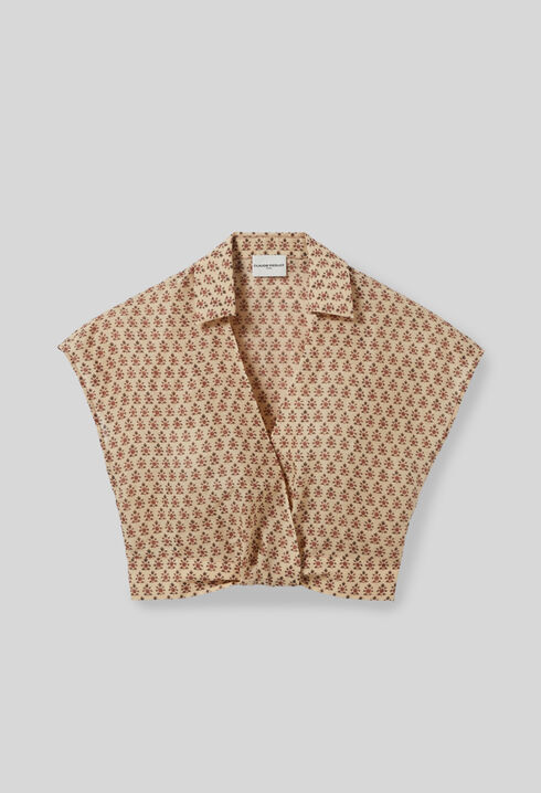 Camisa fluida corta