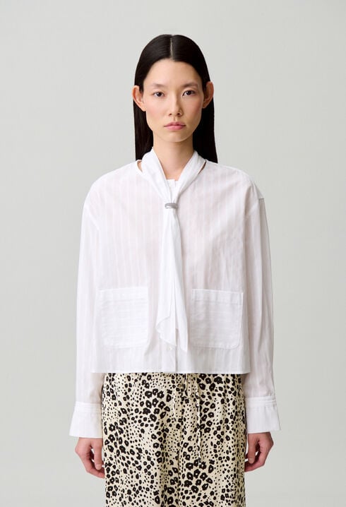 Camisa de algod&oacute;n a rayas