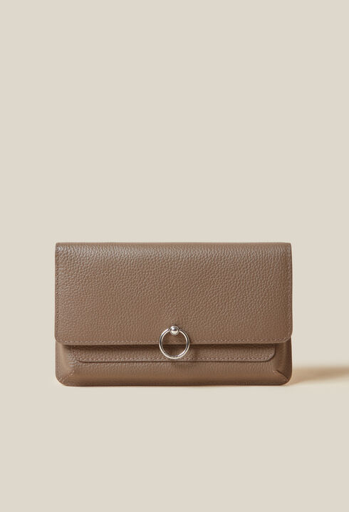 Bolso grande cuero granuloso