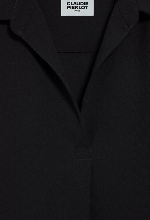 Blusa fluida negra 