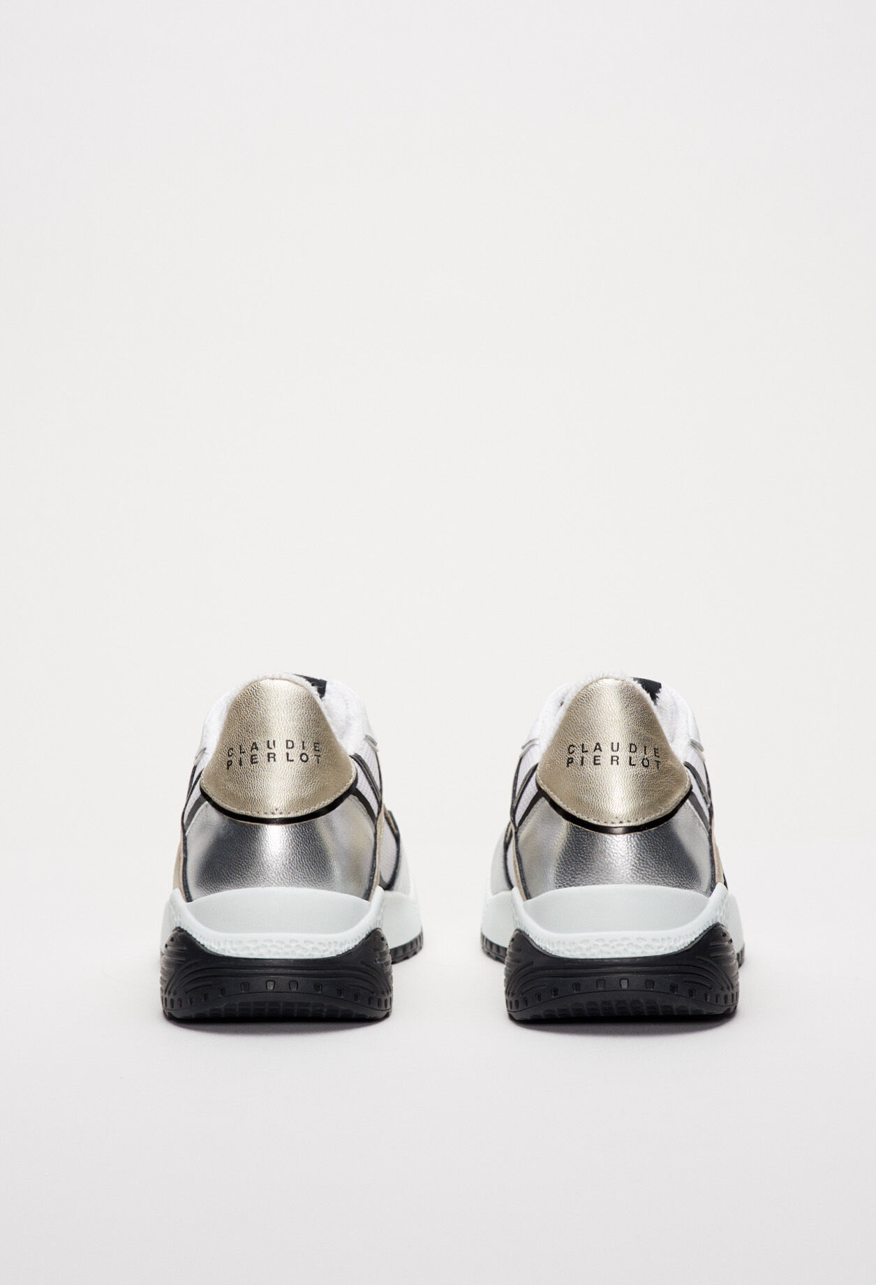 Zapatillas con motivo de metal