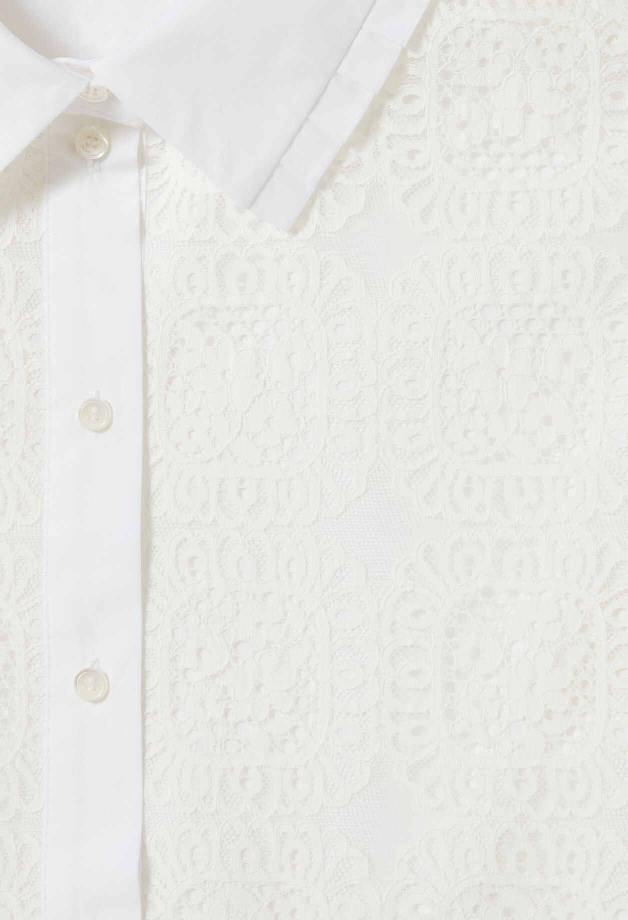 Camisa de encaje corta