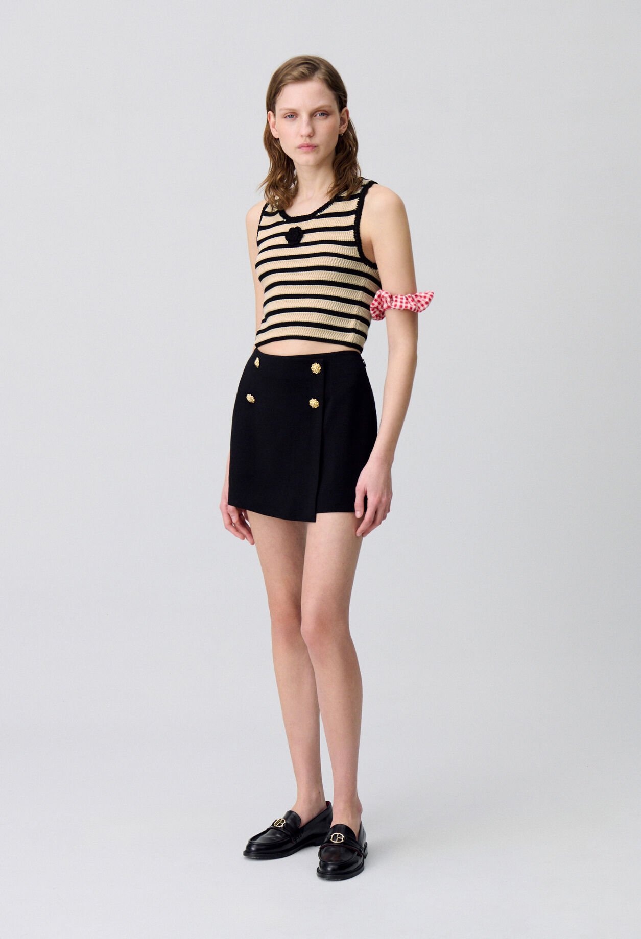 Top de crochet a rayas