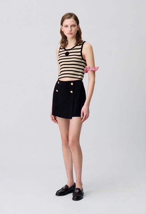 Top de crochet a rayas