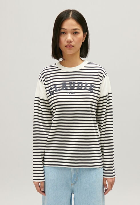 Camiseta Claudie bicolor 