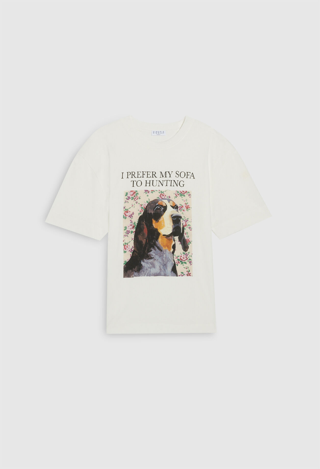 Camiseta blanca de corte recto